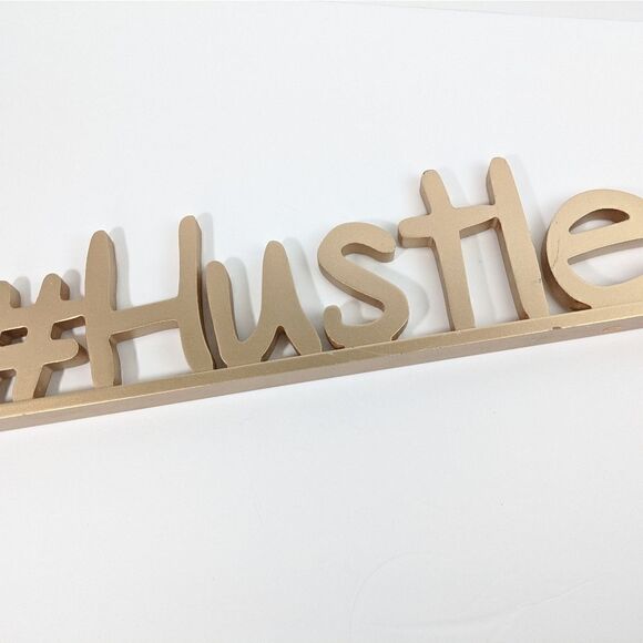 Hashtag Hustle office Desk Sign girl boss - Picture 2 of 3